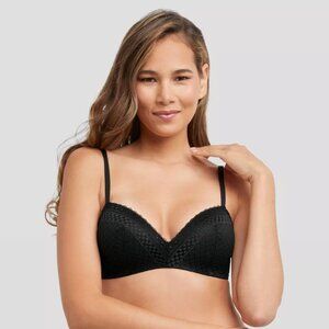 Maidenform Self Expressions Women's 2pk Wireless Bra Black Size 38B